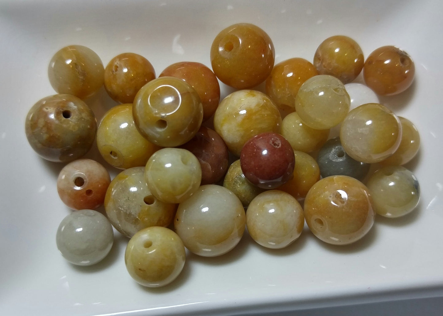 30 Genuine Golden Quartzite Rounds