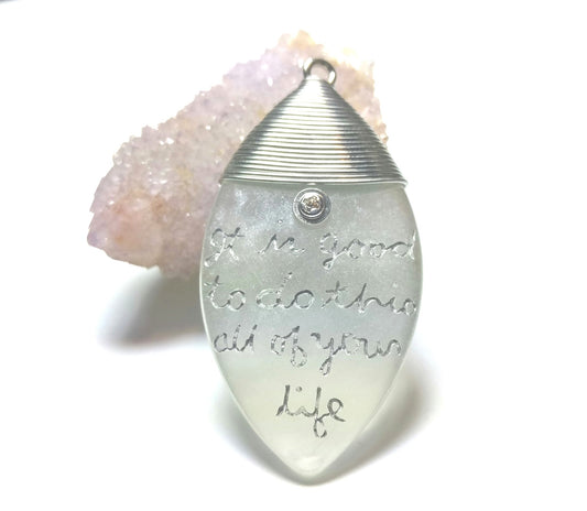 Inspirational Acrylic Pendant