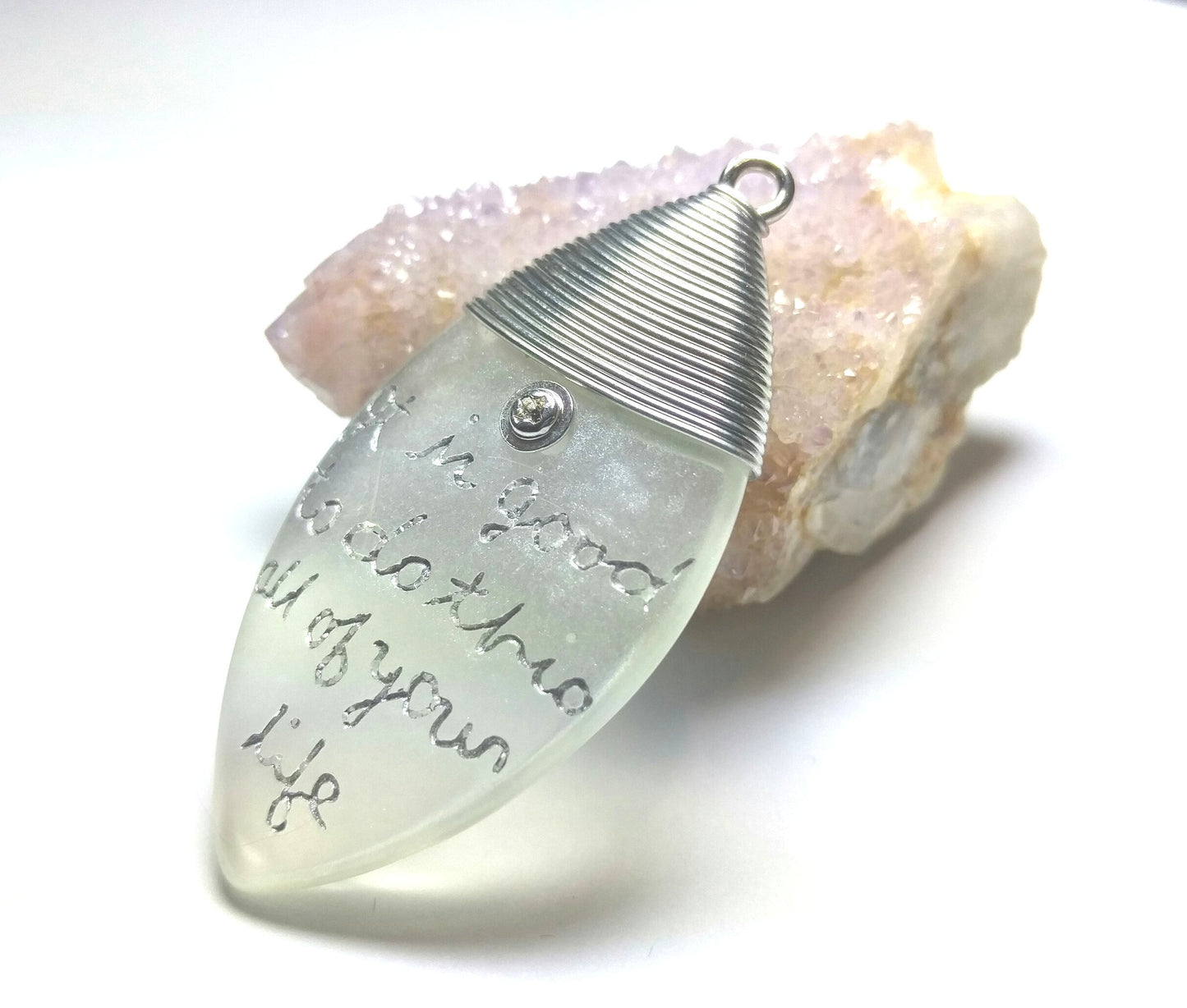 Inspirational Acrylic Pendant