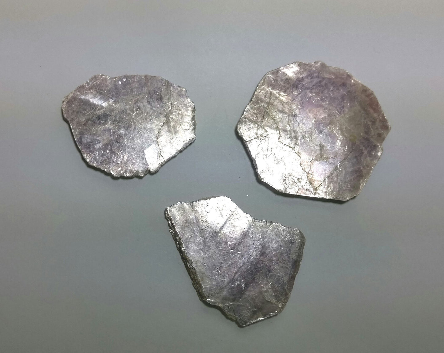 One Slice of Raw Lepidolite