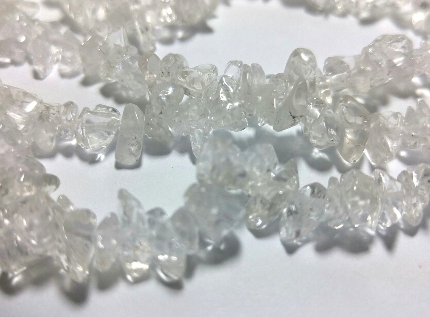 One Strand of Genuine Quartz Crystal Chips