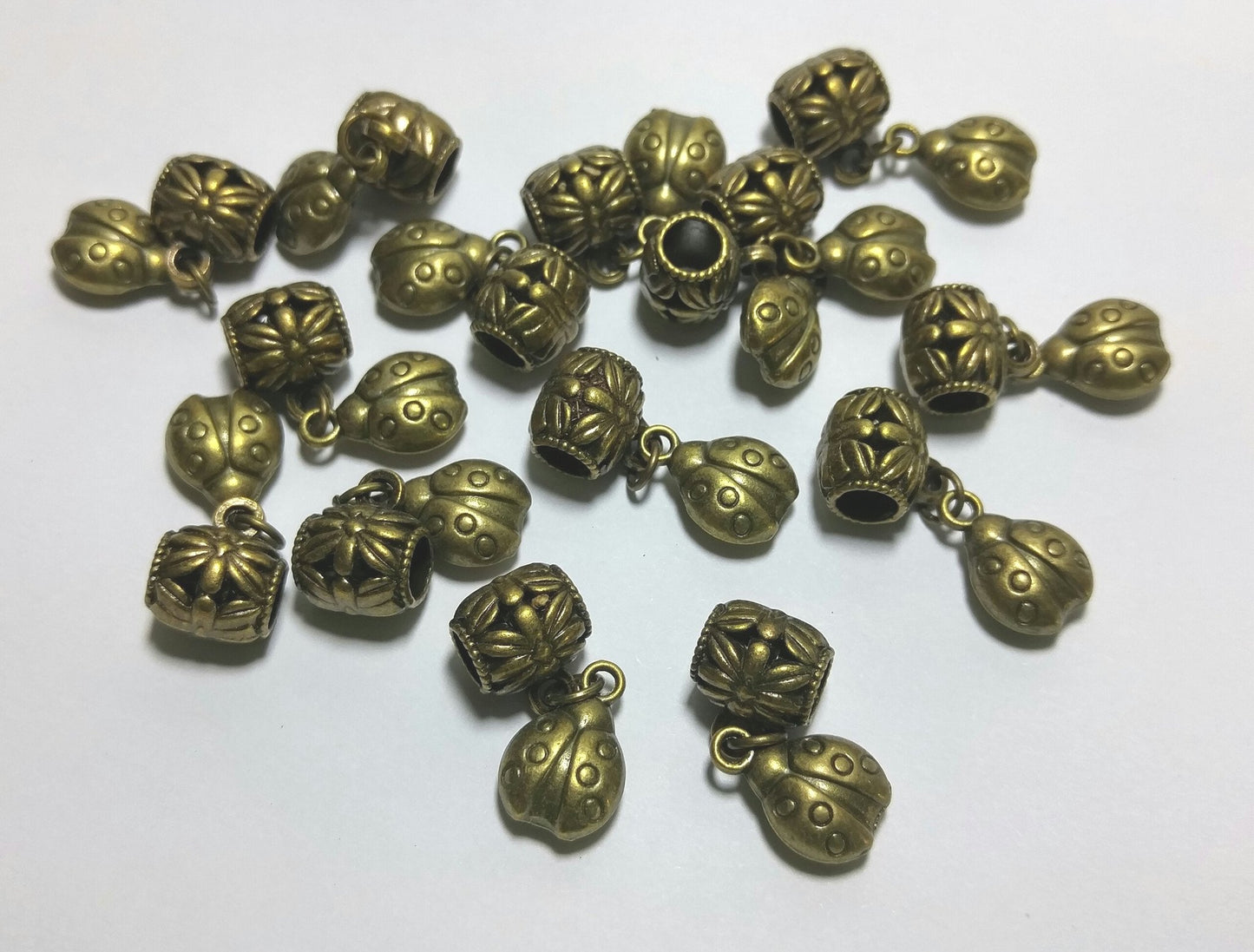 20 Euro Ladybug Charm Dangles