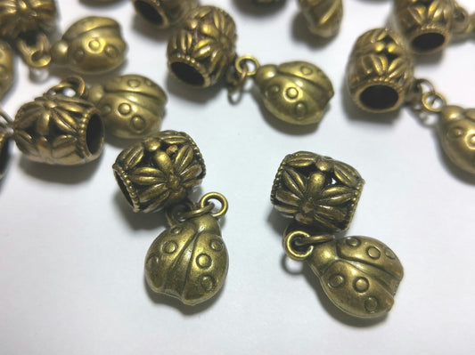 20 Euro Ladybug Charm Dangles