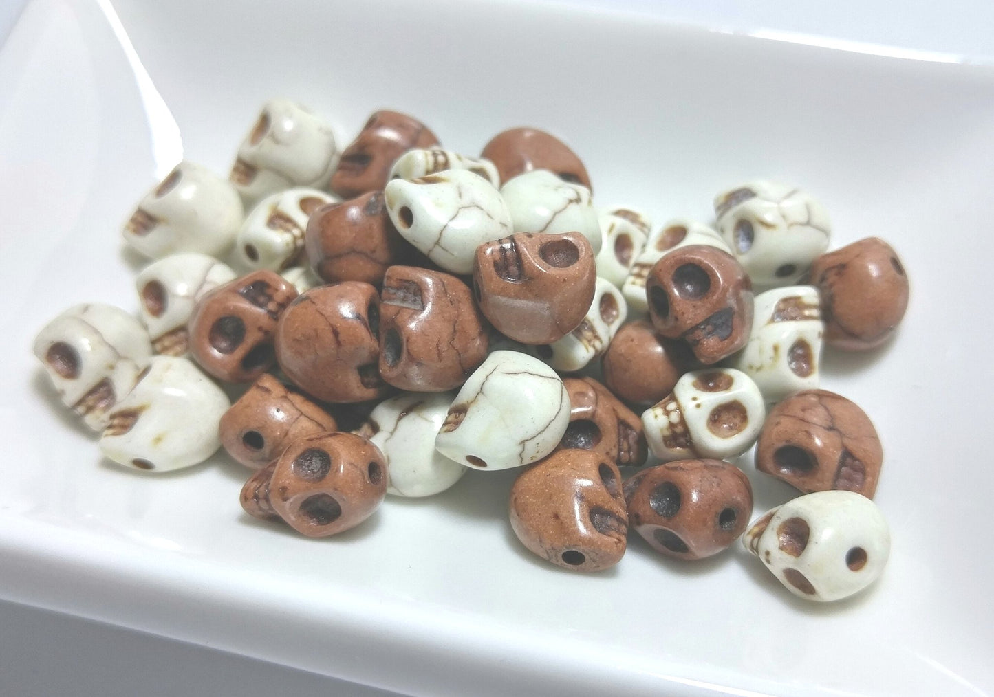 40 Magnesite Skulls-Coffee & Cream