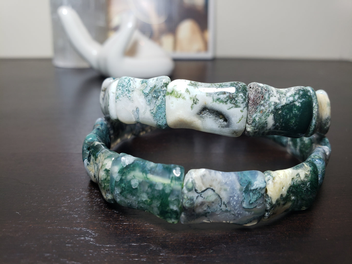 Moss Agate Bracelets