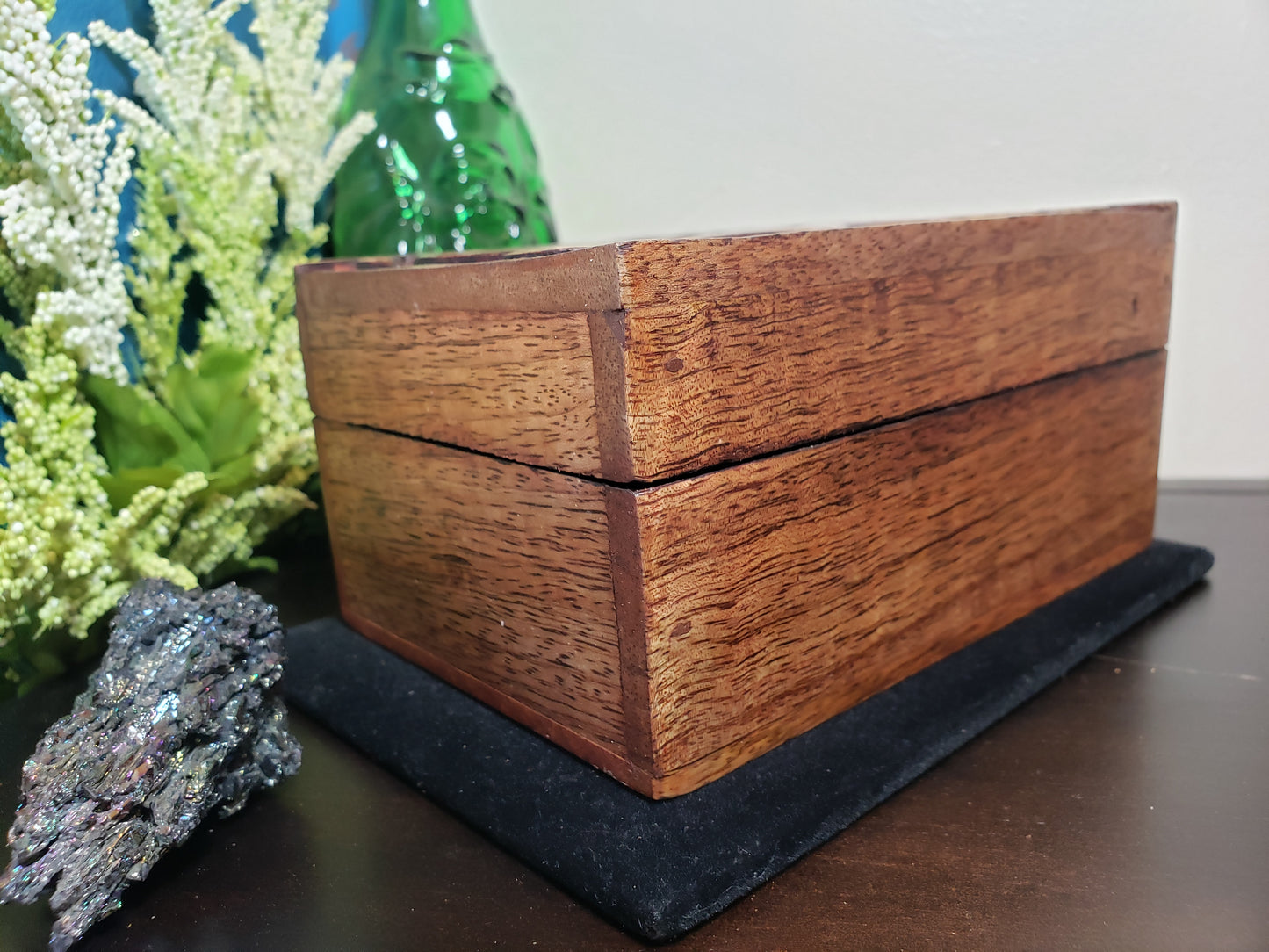 Ancient Spiral Carved Wooden Box