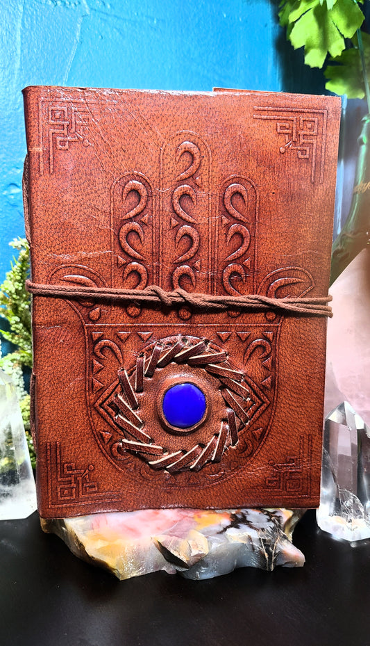 Hand of Fatima Leather Journal