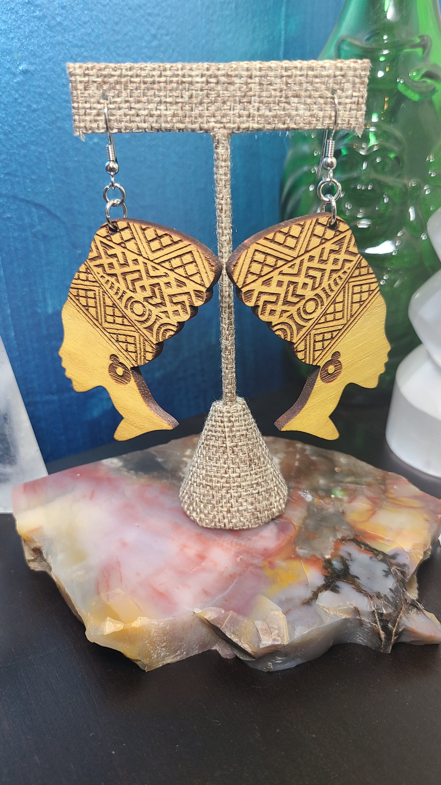 Wooden Earrings - Headwrap Queen