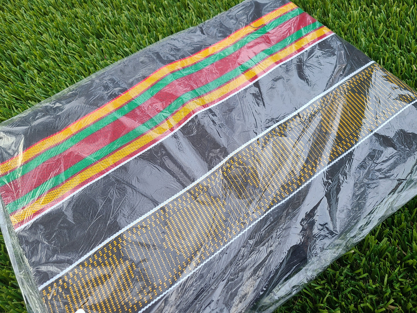 African Print Headwrap plus Matching Mask - 6