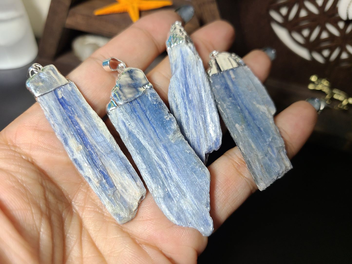 Raw Kyanite Pendant