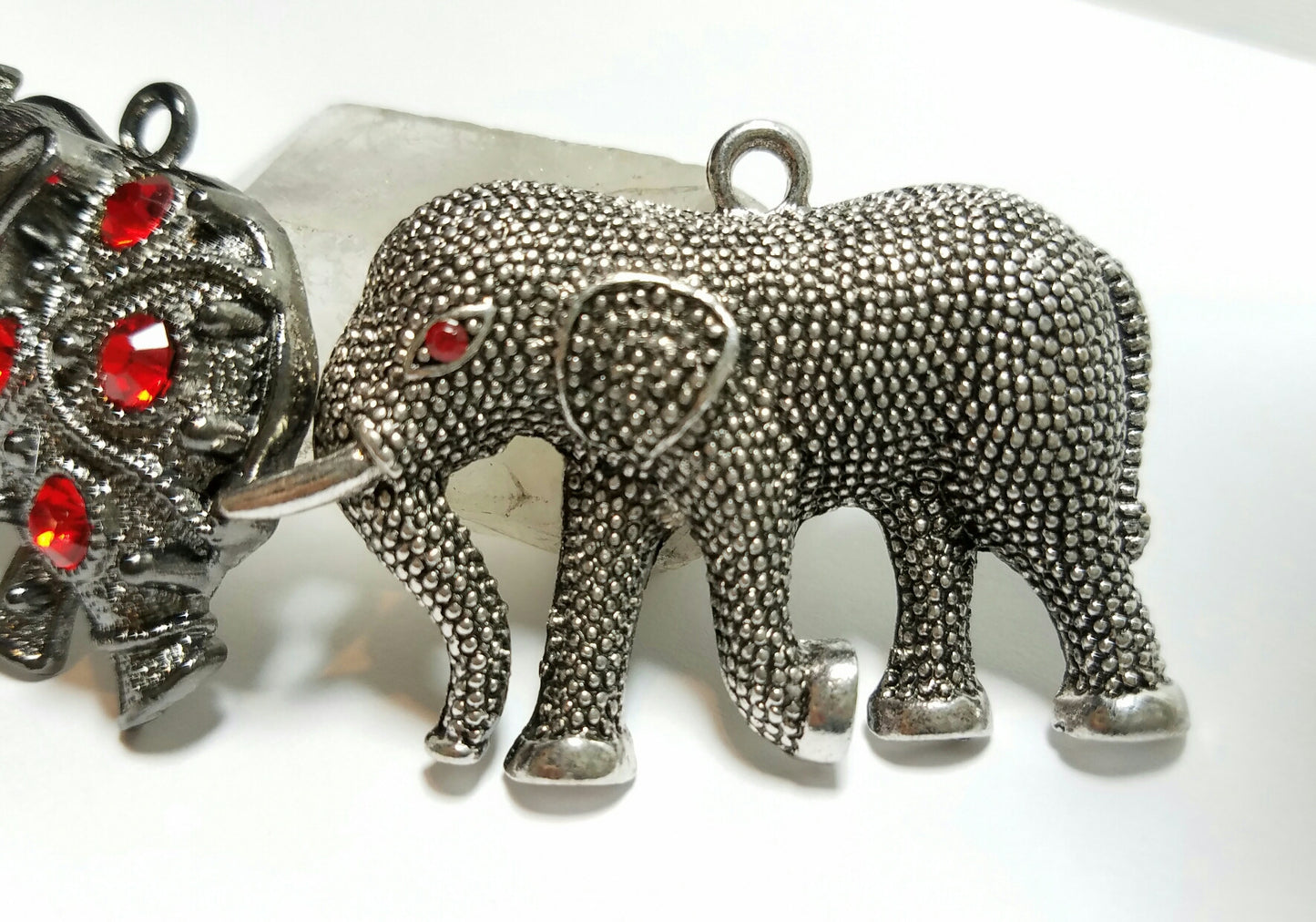 2 Fancy Elephant Pendants-lot 3