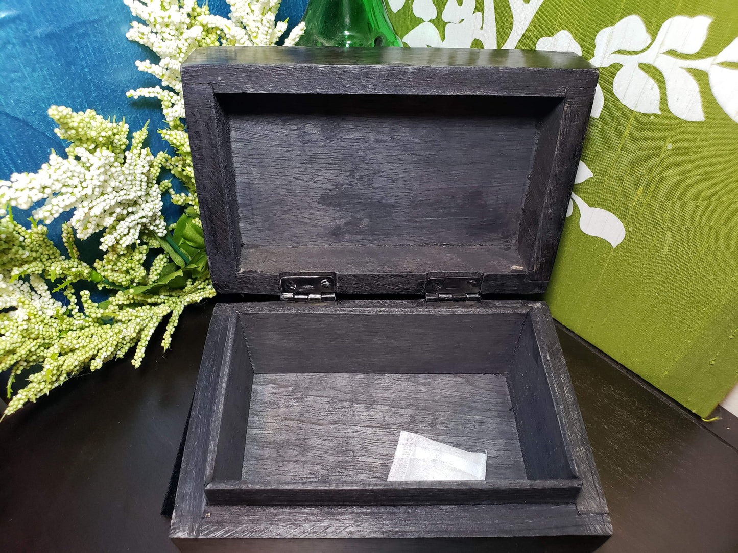 Swirls Carved Wooden Box