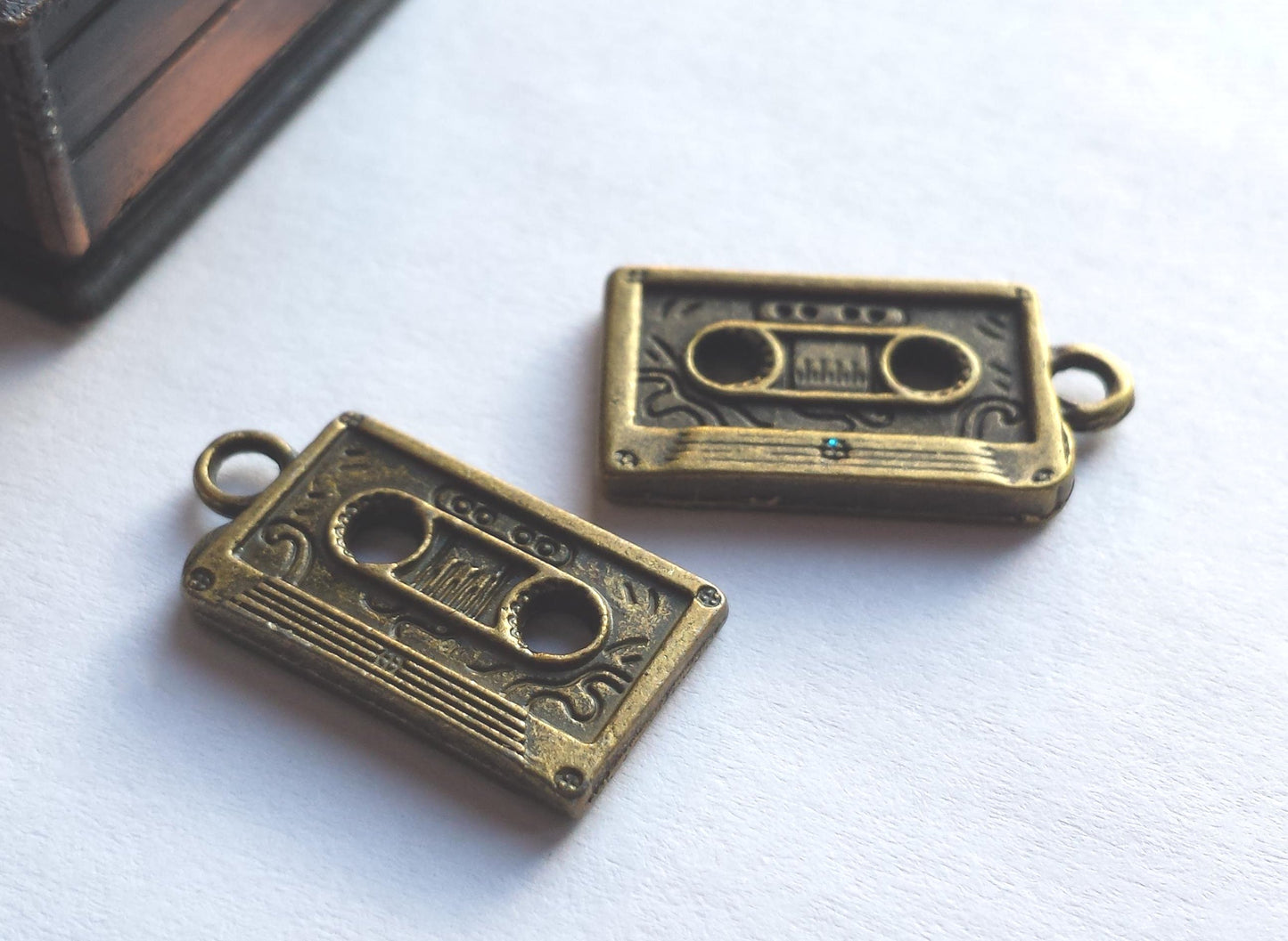 Cassette tape charm