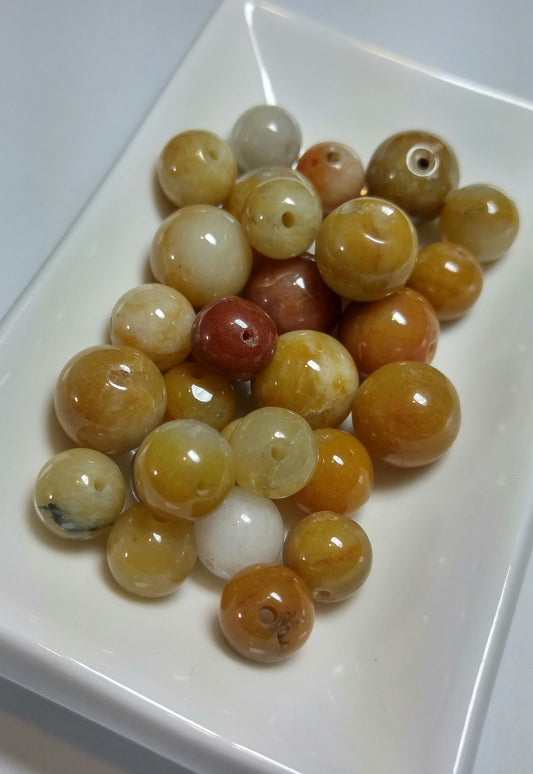 30 Genuine Golden Quartzite Rounds