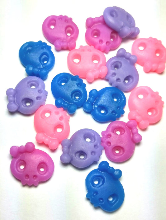 16 Acrylic Girly Girl Skulls-#1