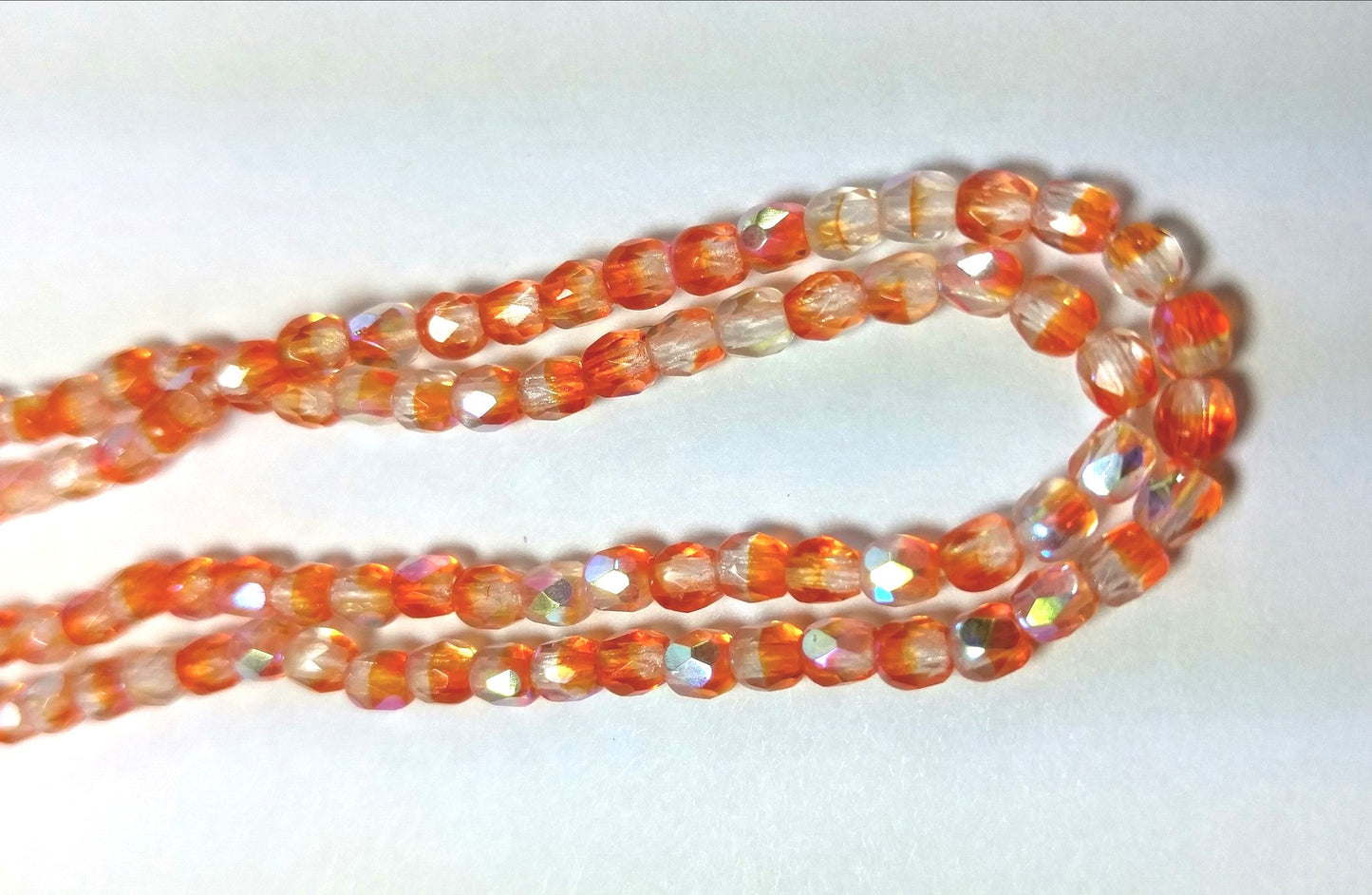 One Strand of Czech Glass Beads-3mm