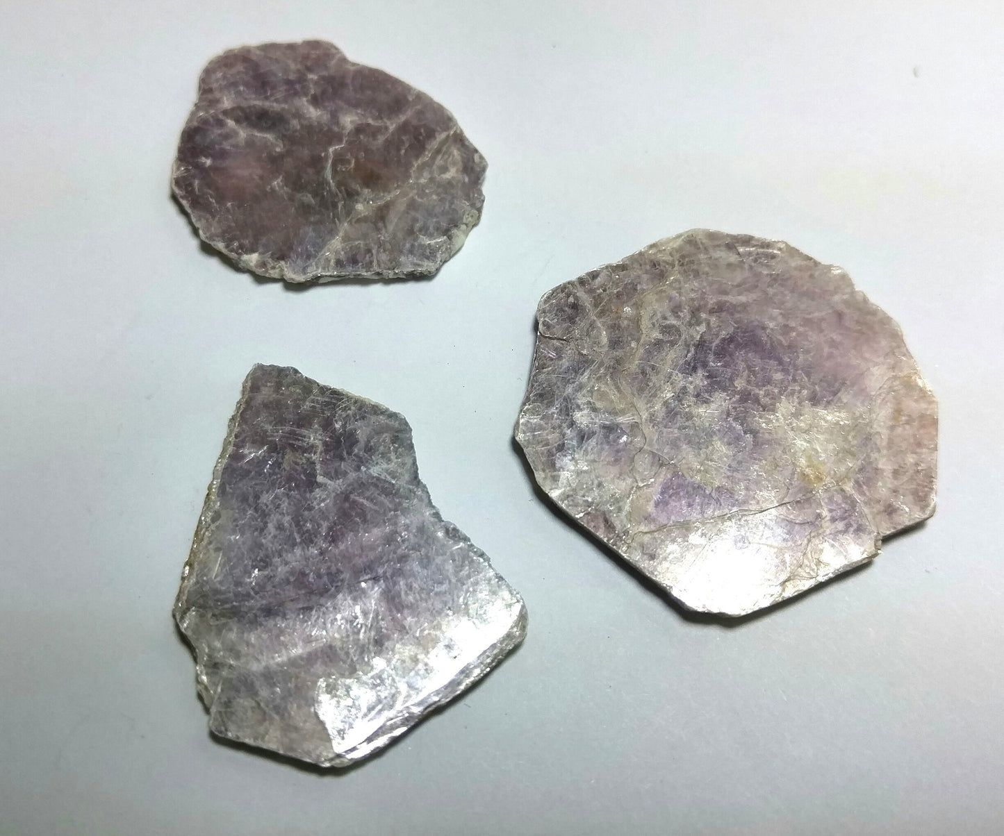 One Slice of Raw Lepidolite