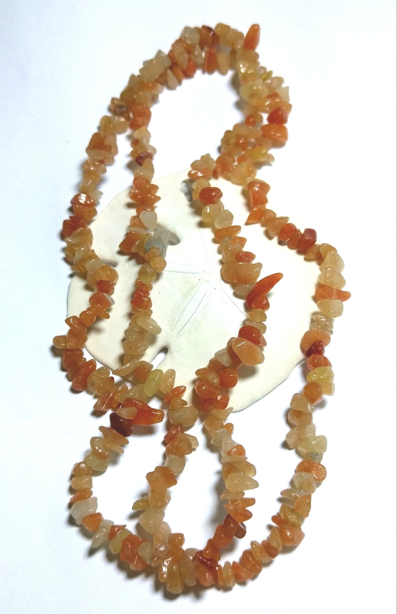 One Extra Long Strand of Genuine Red Aventurine