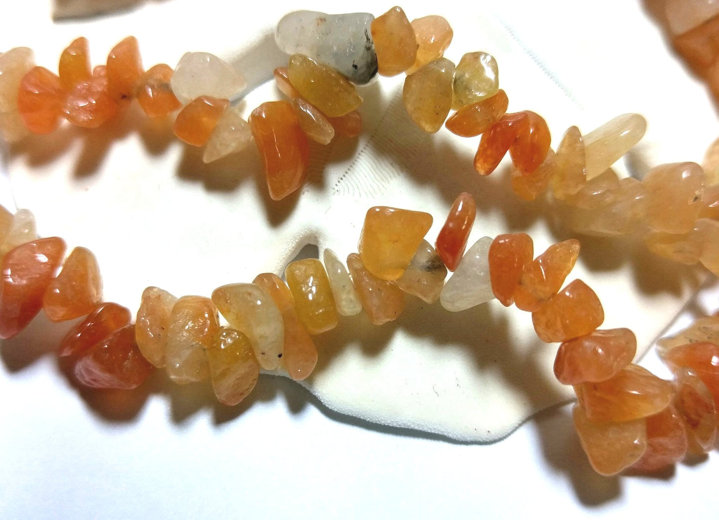 One Extra Long Strand of Genuine Red Aventurine