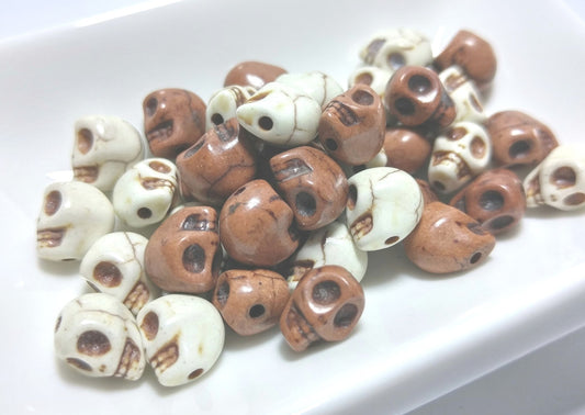 40 Magnesite Skulls-Coffee & Cream