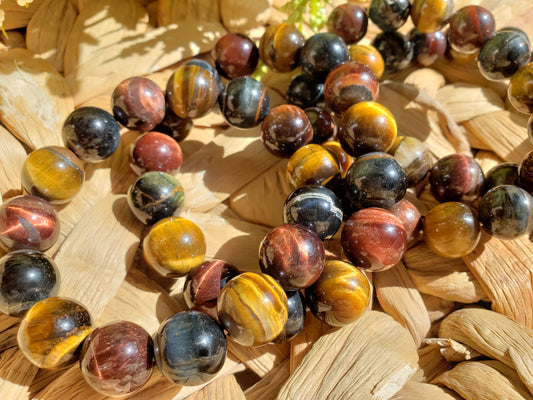 Multi Tiger's eye chunky bracelets