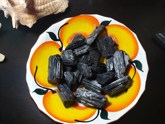 Raw Black Tourmaline chunks