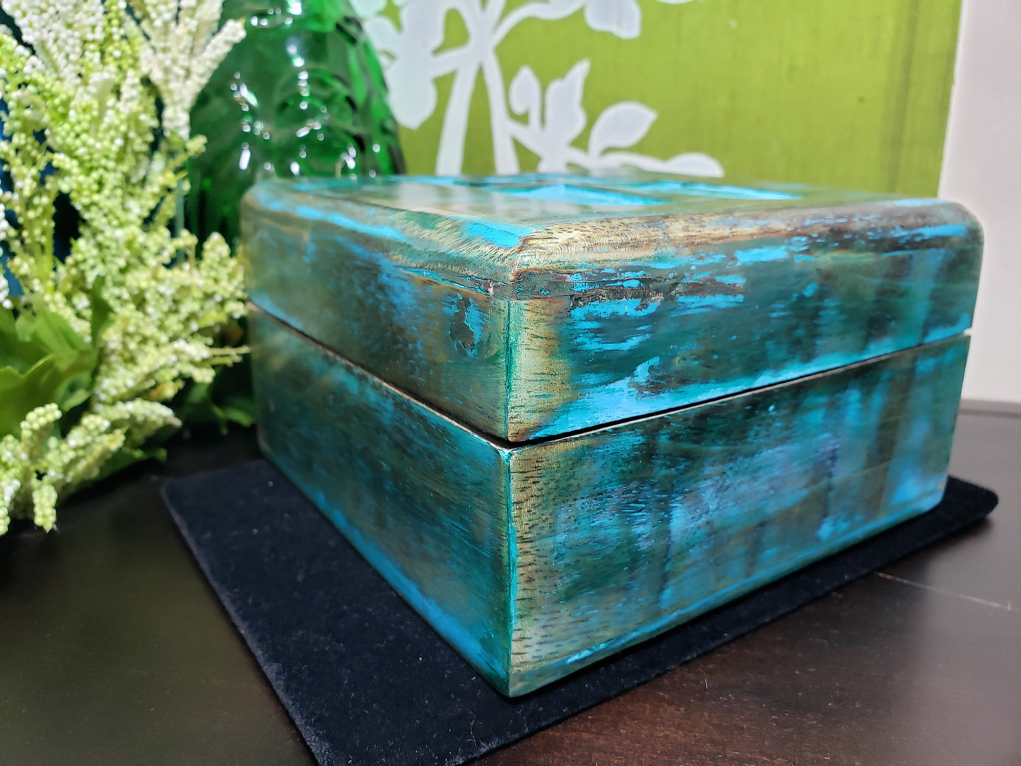 Ankh Carved Wooden Box