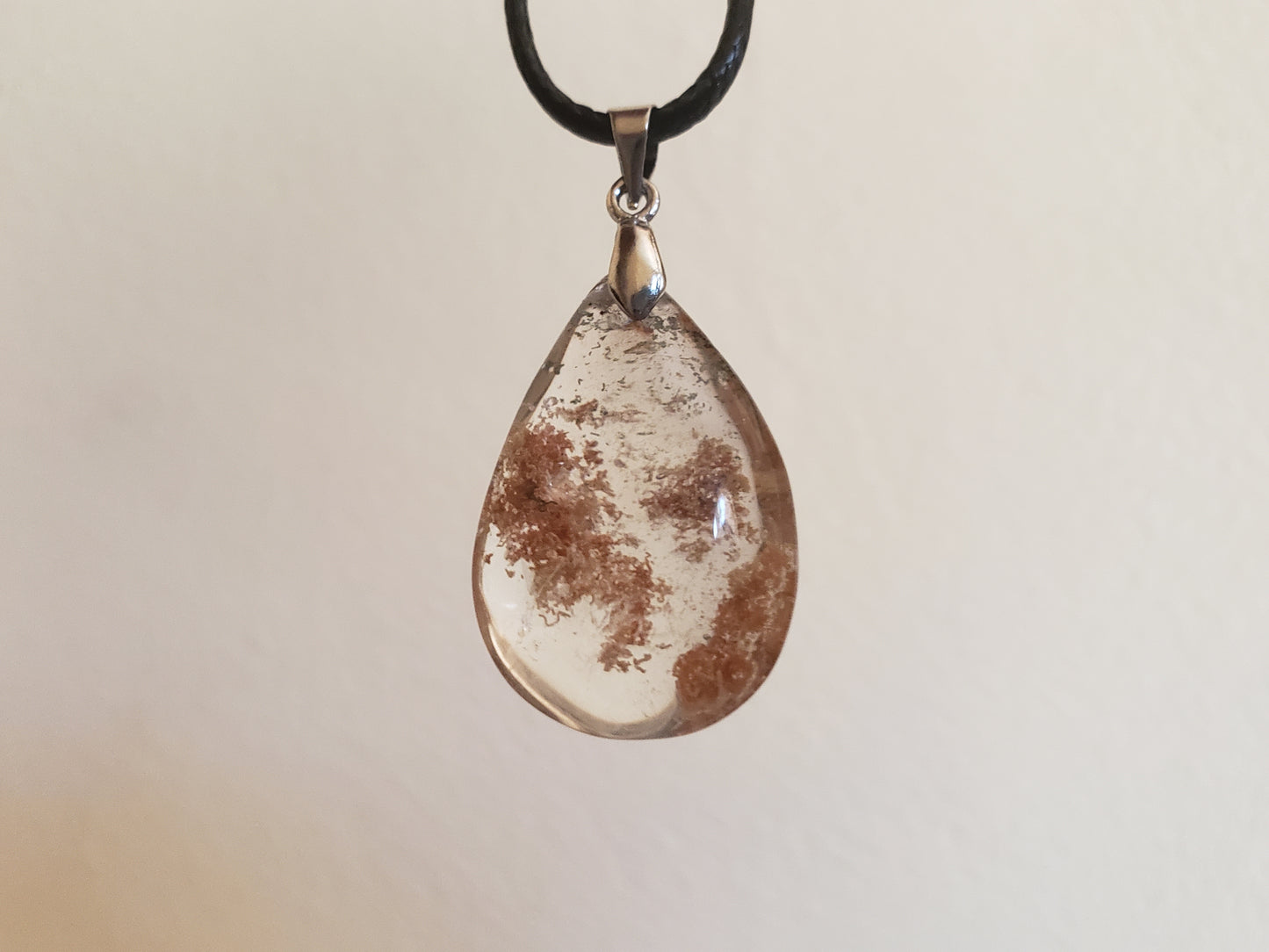 Garden/phantom/lodolite pendant necklace #1