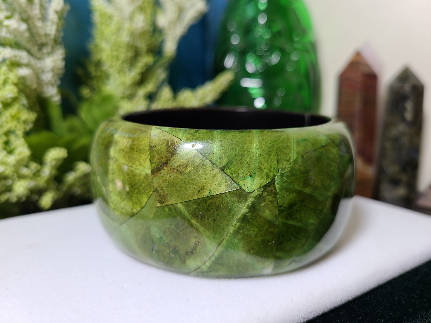 Chunky Green Goddess Bangle