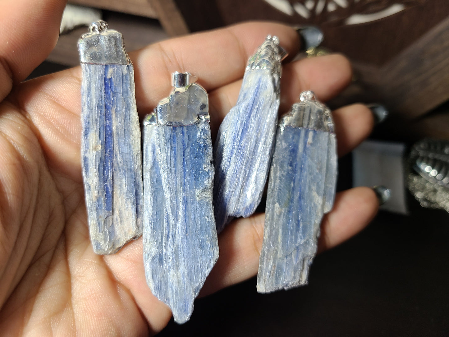 Raw Kyanite Pendant