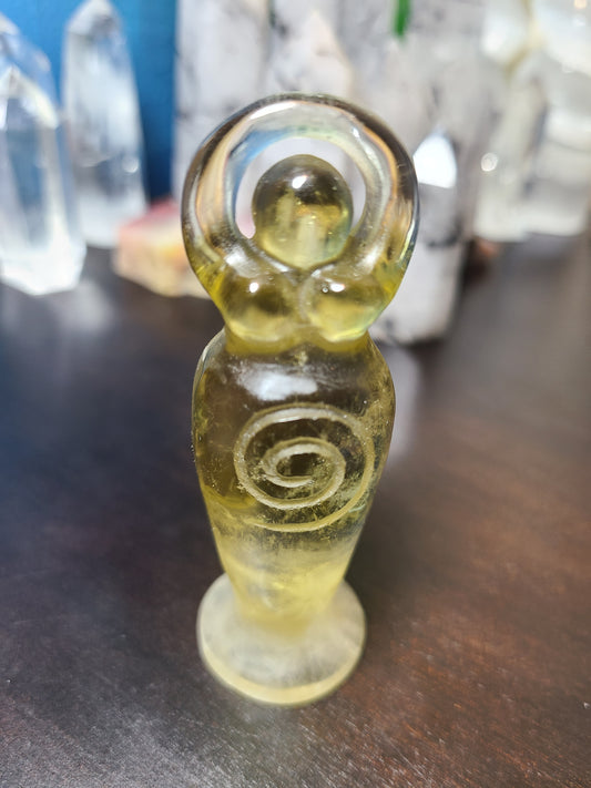 Goddess Figurine Citrine