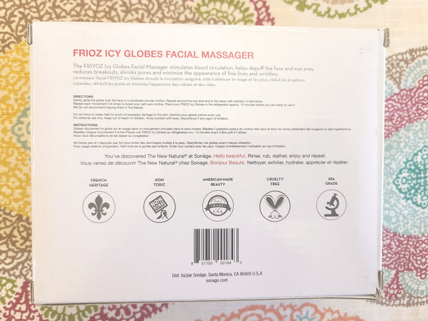 Sonäge-Frioz Icy Globes Facial Massage