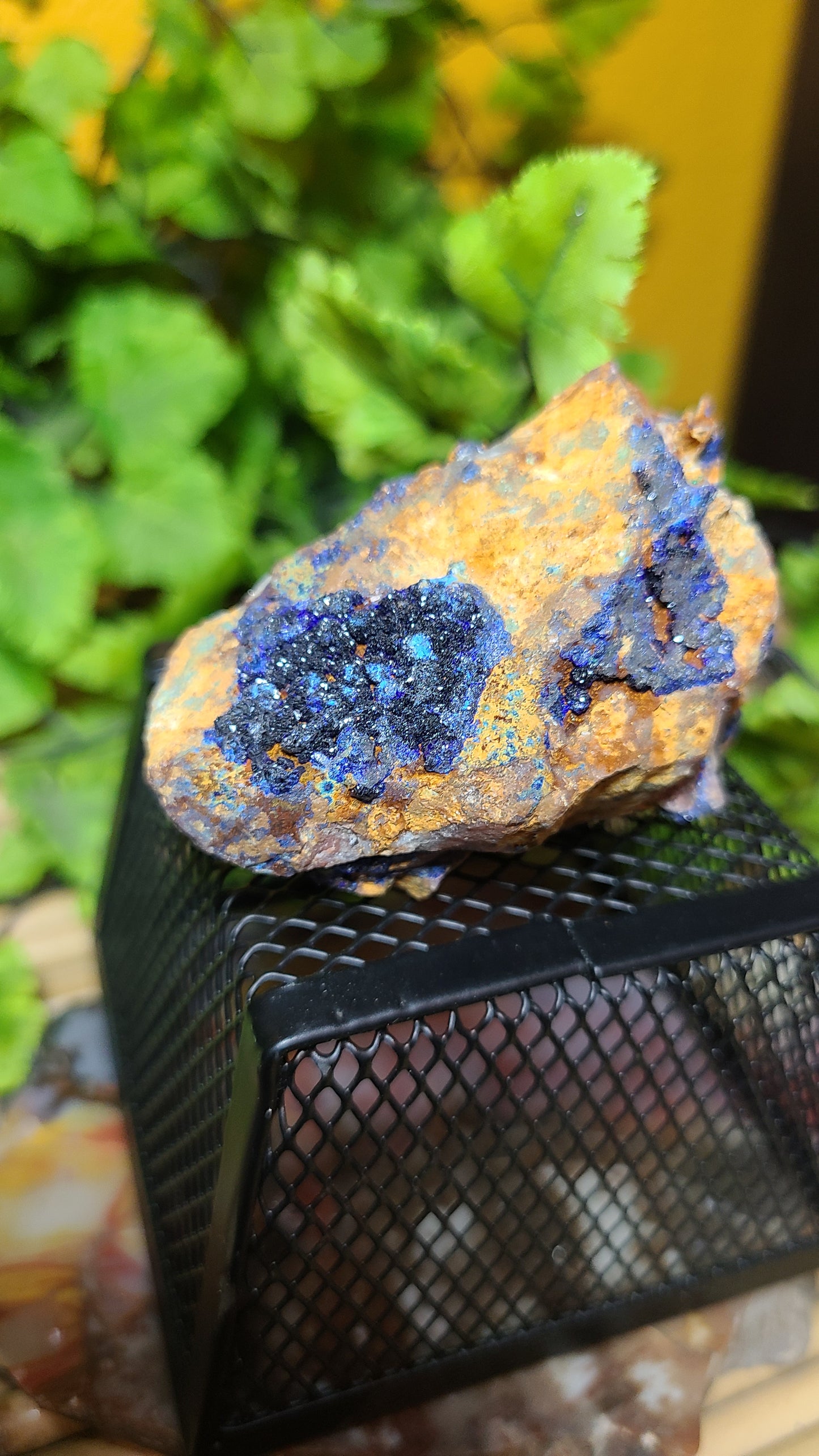 Azurite on matrix