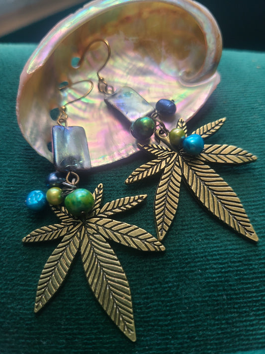 Canna Leaf Earrings