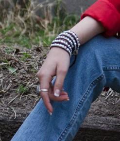 Pearl Leather Wrap Bracelet