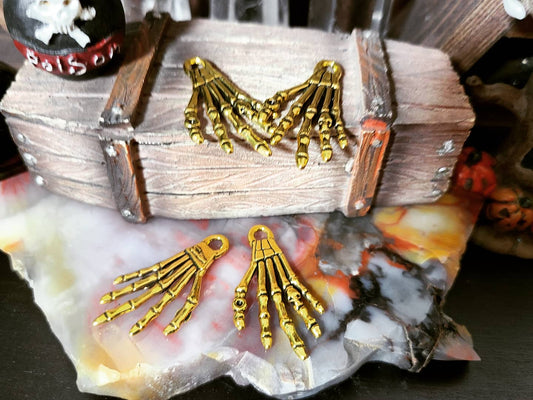Skeleton Hand Charms
