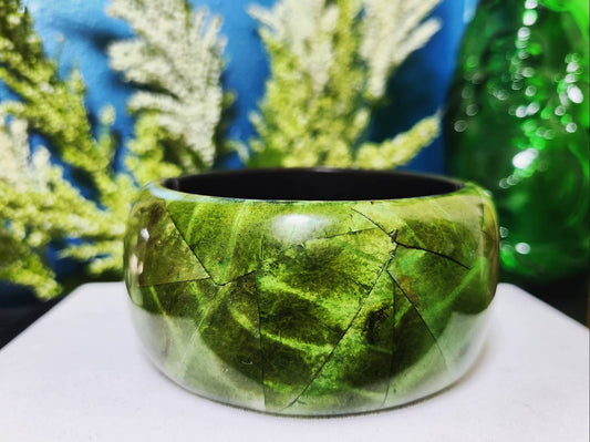 Chunky Green Goddess Bangle