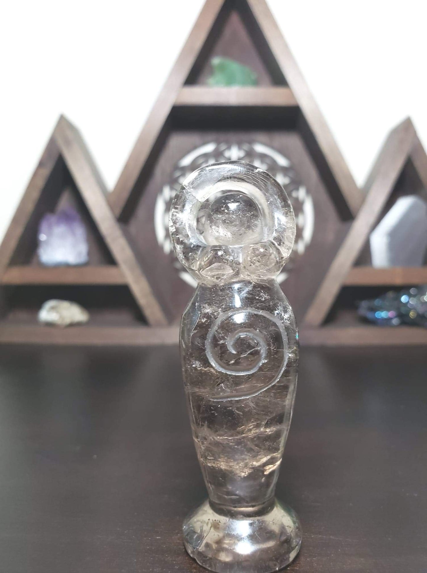 Goddess Figurine Smokey Quartz