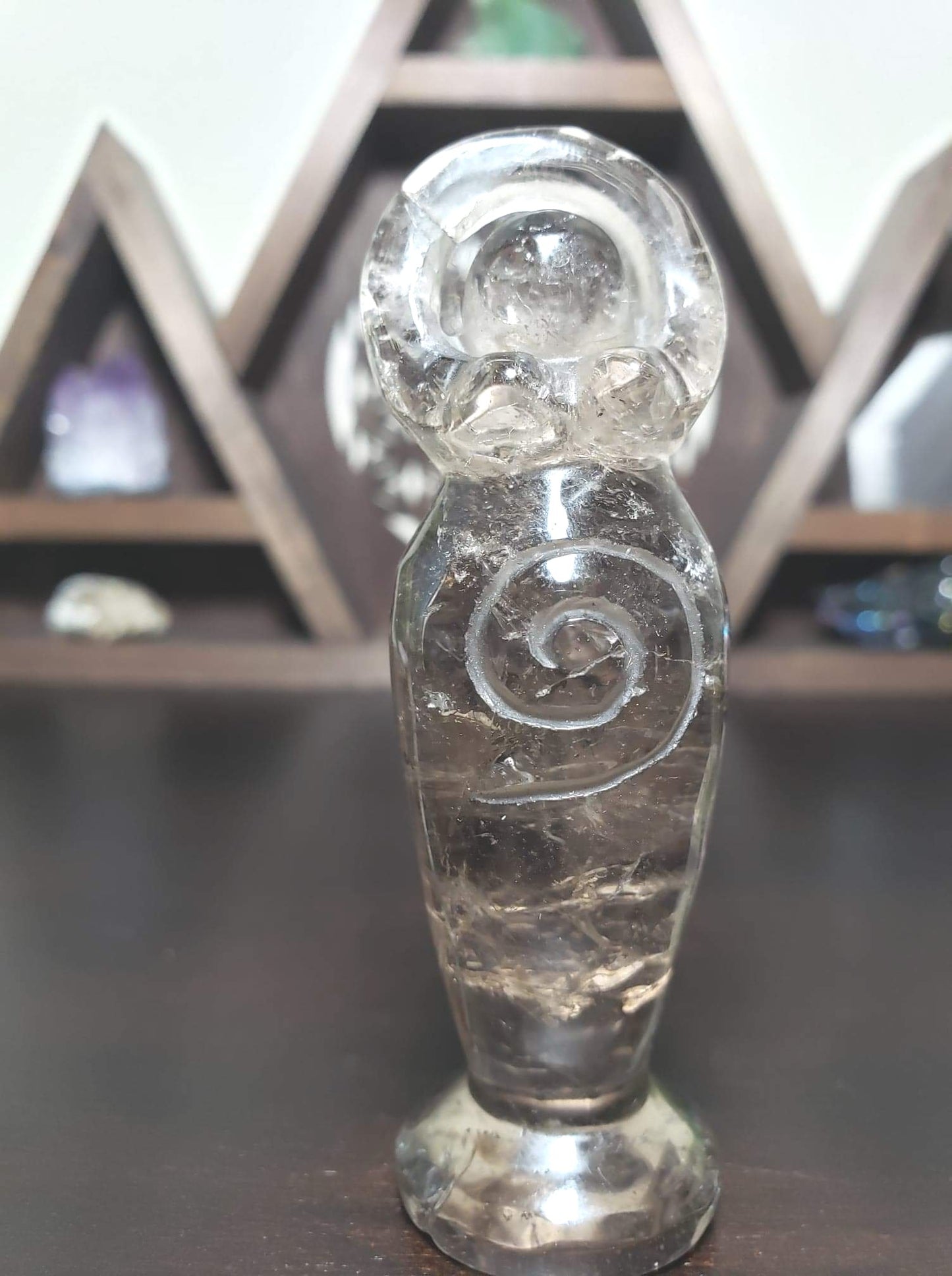 Goddess Figurine Smokey Quartz