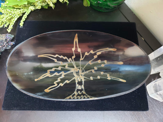 Horn Oval Ritual Bowl