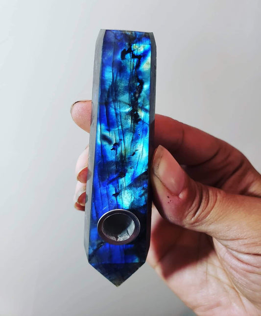 Labradorite Crystal Pipe set