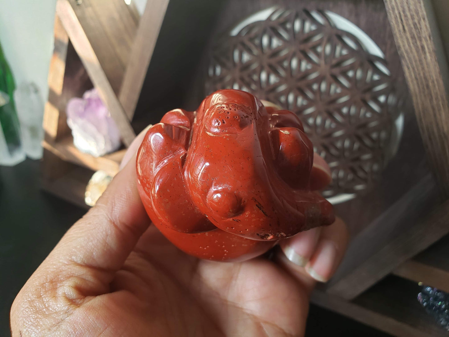Human Heart Red Jasper